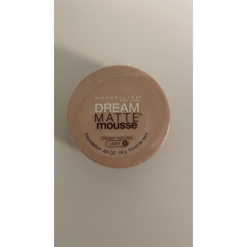 MAYBELLINE Dream Matte Mousse - Creamy Natural Light‎ 5 New Sealed RETIRED